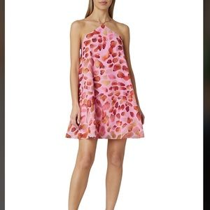 Milly Billie A-Line Halter Mini Dress